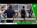 Calafiori Speaks With Arteta At Arsenal USA TRAINING Calafiori Speaks With Arteta At Arsenal USA TRAINING