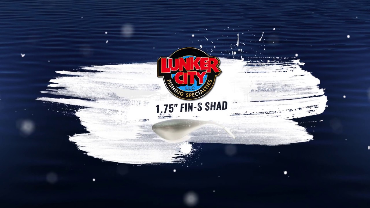 Lunker City 1.75 Fin-S SHAD - Drop Shot Rig Einzelhaken Unterwasservideo 