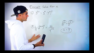 QMS 110 (Ryerson) - Solve for X in Exponential Equations