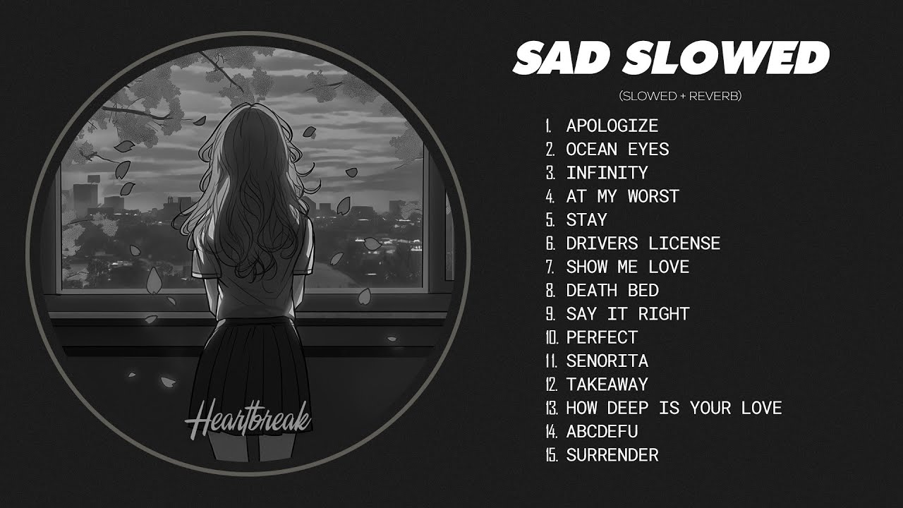 Best Slowed Songs Playlist - Sad Songs for Broken Hearts - Songs to Listen to When You’re Depressed