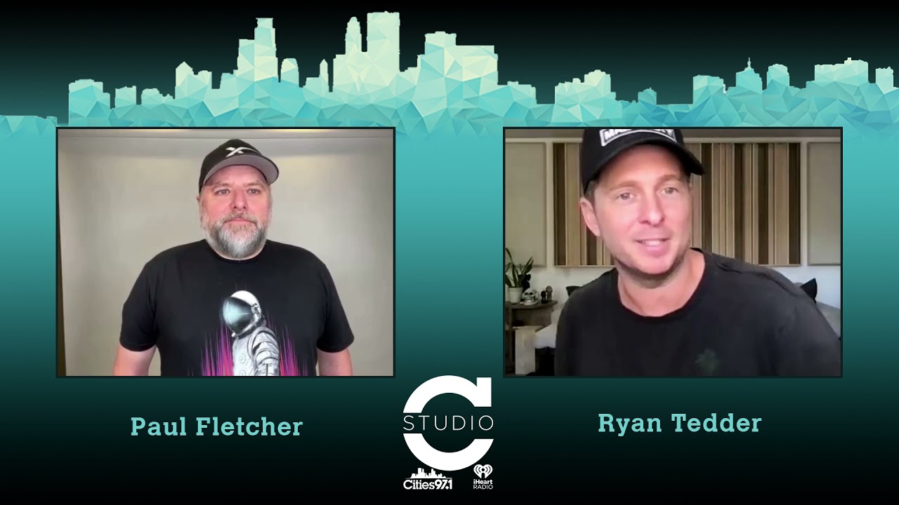 Ryan Tedder in the Cities 97.1 Virtual Studio C