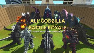 ALL GODZILLA BATTLE ROYALE | Who Will Rule the Titans? Animal Revolt Battle Simulator screenshot 1