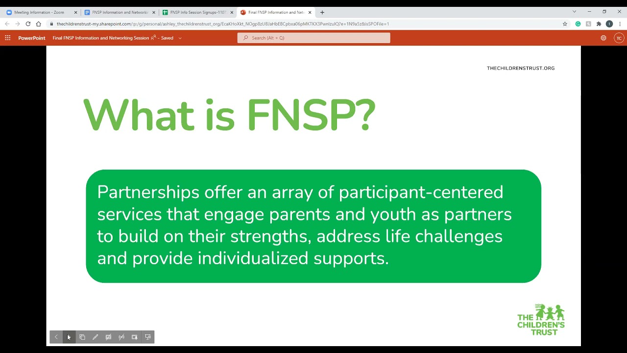 FNSP Info and Network Session Video - Nov. 15, 2021
