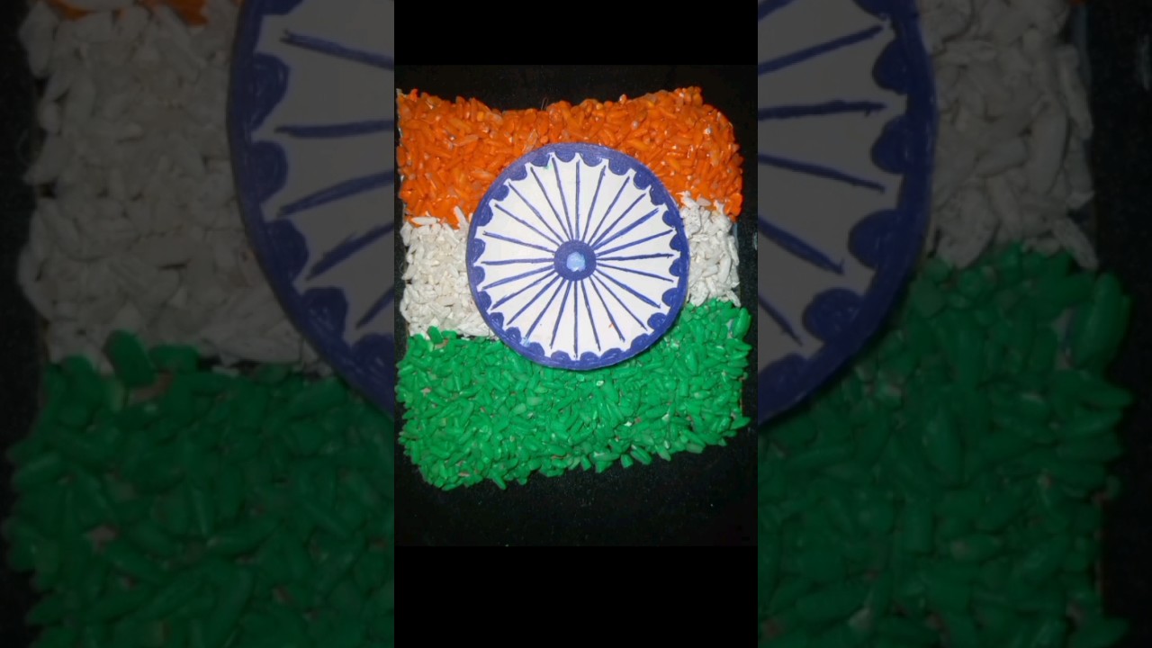 🇮🇳 how to make indian with flag rice//🌾