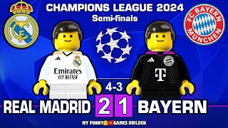 Real Madrid vs Bayern 2-1 (4-3) Champions League 2024 • All Goals & Highlights in Lego Football