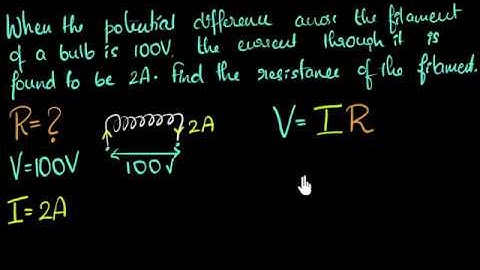 Solved example: Ohms law