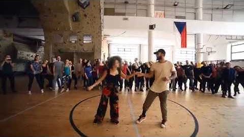 Charles Espinoza & Aline Cleto Demo, WestZoukTime 2018, brno