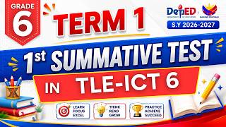 🔥 TERM 1: 1st SUMMATIVE TEST IN TLE-ICT 6 (TEACHER-MADE) WITH ANSWER KEY | DEPED TRISEM📘 🔥 TERM 1: 1st SUMMATIVE TEST IN TLE-ICT 6 (TEACHER-MADE) WITH ANSWER KEY | DEPED TRISEM📘