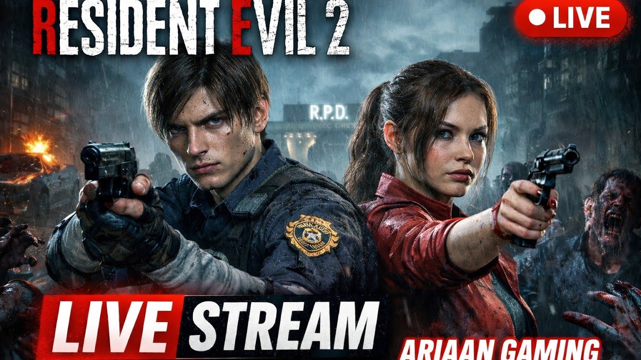 Resident Evil 2 Remake – Part 4 | Escape or Die LIVE 🔴 | Ariaan Gaming