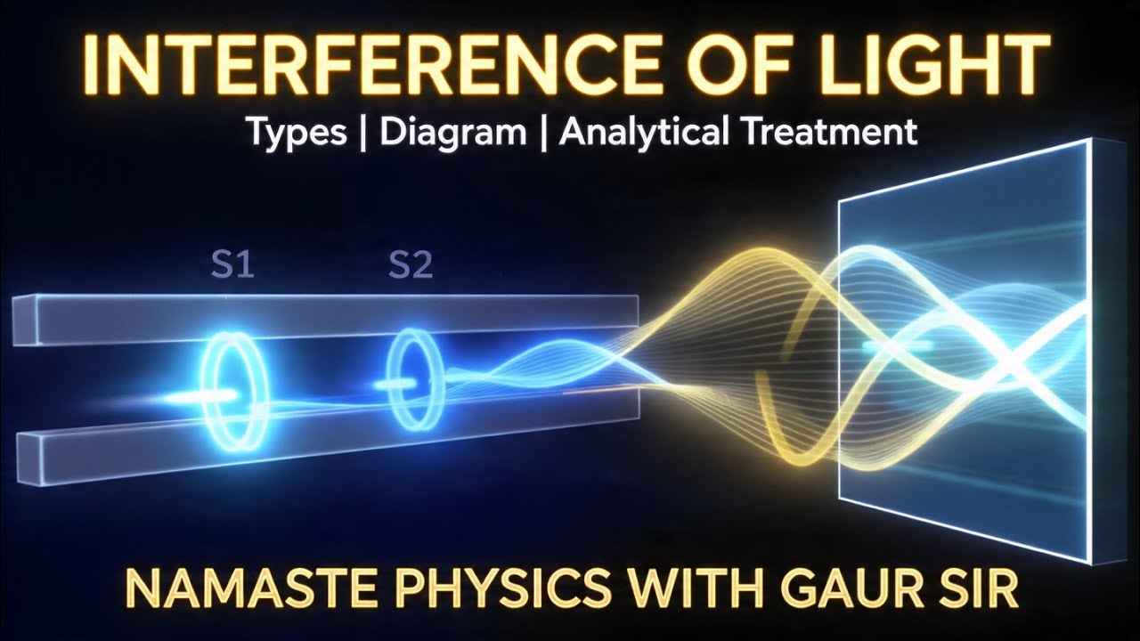 INTERFERENCE OF WAVES - BY NAMASTE PHYSICS WITH GAUR SIR - YouTube