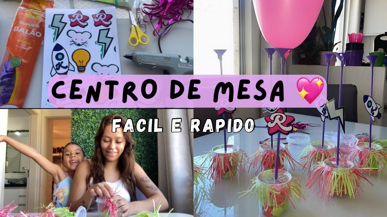 FAÇA VOCÊ MESMO CENTRO DE MESA EMILLY VICK / Os Rosas 💖