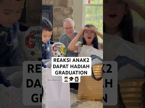 REAKSI ANAK ANAK DAPAR HADIAH GRADUATION SAMA SEKALI MEREKA TIDAK A SANGKAKAN 👩🏻‍🎓🎓👨🏻‍🎓