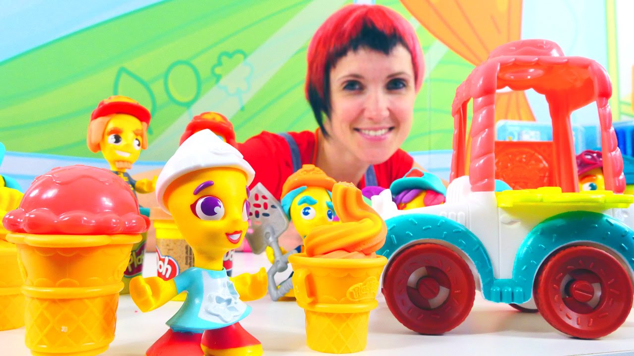 Плей До видео. Грузовичок с мороженым PLAY-DOH. Игры для детей. - YouTube