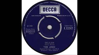 UK New Entry 1968 (42) Tom Jones - Delilah