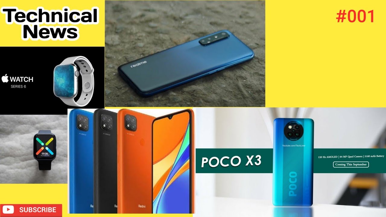 Apple Watch Six Series, Realme x7, Poco X3, Oneplus Watch, & Redmi 9i| Technical News| Bat Sochne Ki