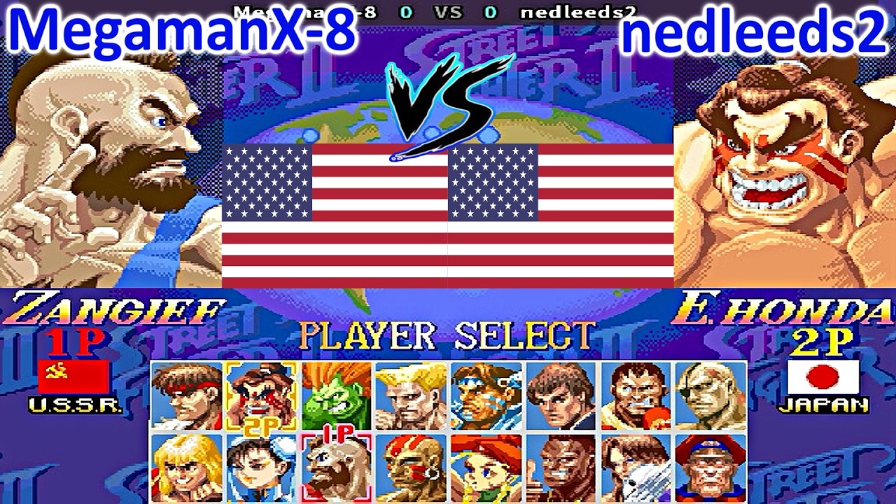 Super Street Fighter II X: Grand Master Challenge - MegamanX-8 vs nedleeds2