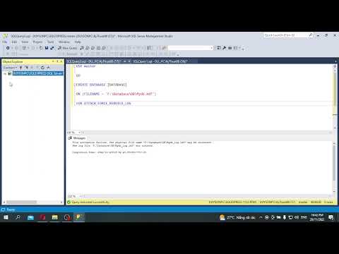 Attach database sql