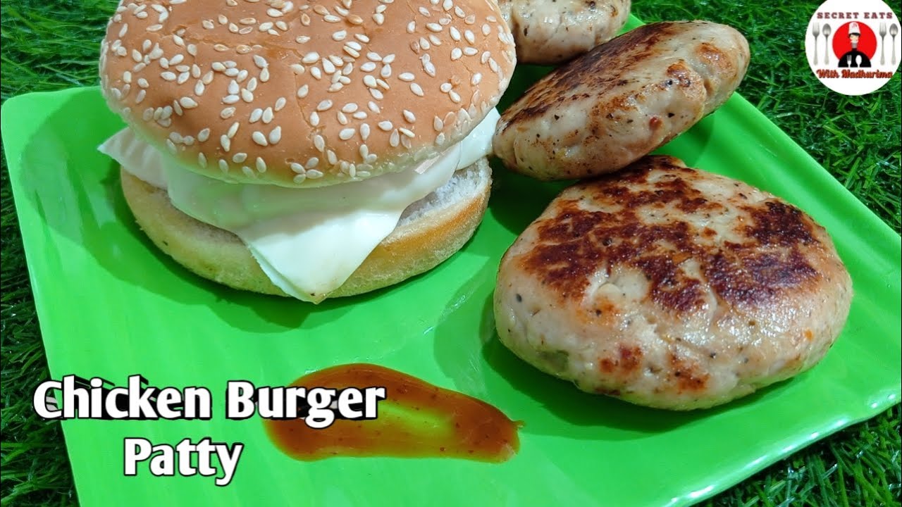 Homemade Chicken Burger Patty Recipe Chicken Burger Recipe How To