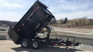 Ironbull 7x12' DTB Dump trailer 4' High Sides 14000# GVW