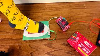 Together at last using the #CodeaKey backpack to combine #MakeyMakey and micro:bit !
