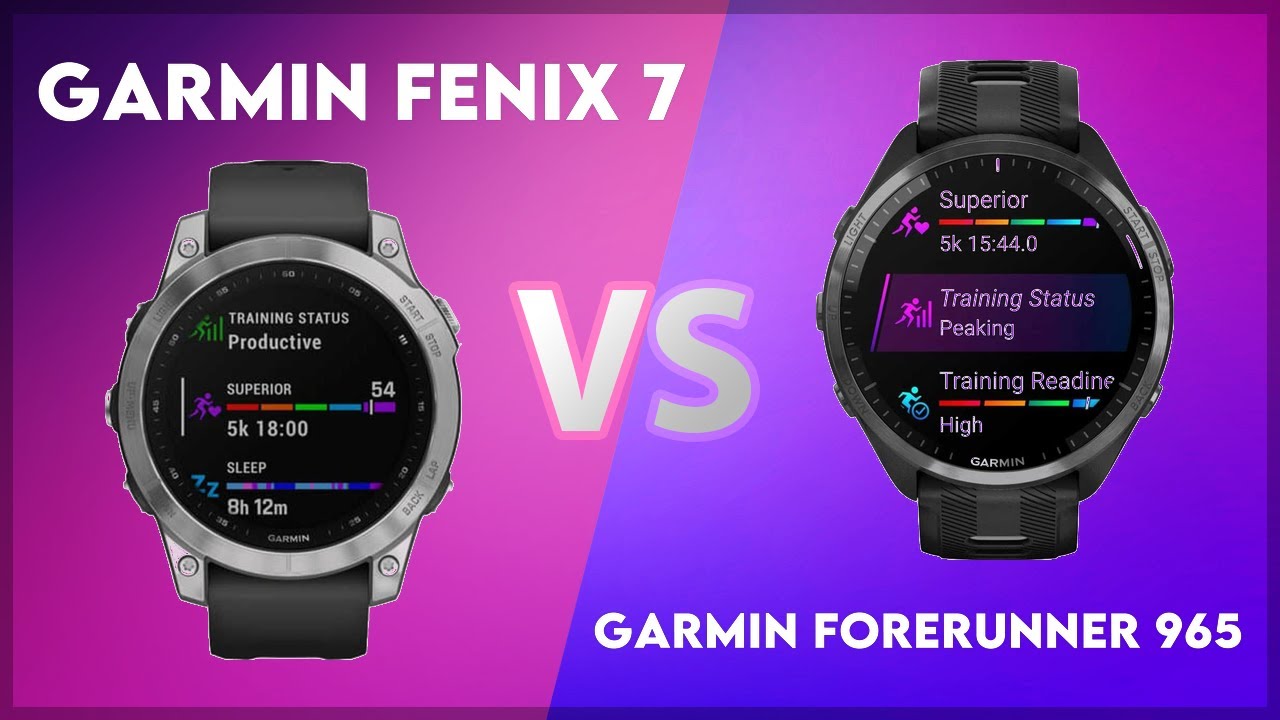 Garmin Fenix 7 vs Garmin Forerunner 965 Comparison
