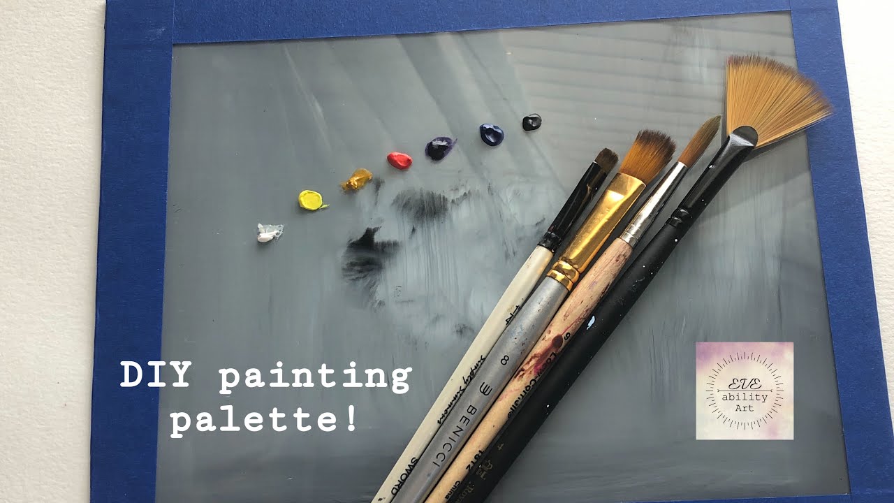 DIY Painting palette for acrylics and oils YouTube