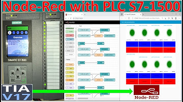 Node-Re connect with PLC S7-1500 create and show LED status