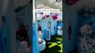 Frozen Theme Birthday Party