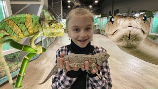картинка: ВЛОГ ВЫСТАВКА ЗМЕЙ ! Готовим сыр филадельфия !  Ярослава Vlog