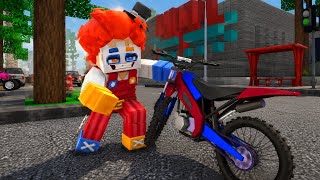 RED JOKER STOLE A POLICE MOTORCYCLE IN SCHOOL PARTY CRAFT  screenshot 3