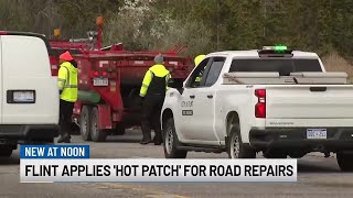 WNEM Afternoon Extra: Flint applies 'hot patch' for road repairs screenshot 2
