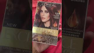 L'Oreal Paris Excellence Fashion - Shade 5.54 Intense Warm Auburn review #shorts#viral