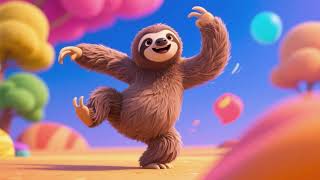 Sloth Moves So Slow 🦥🌴 | Cute Kids Animal Song