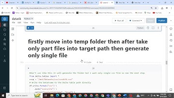 blob mount ,reading the path files,writte single csv,merge method and write partition in databricks