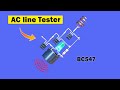 Homemade non contact voltage tester using bc547 simple ac detector