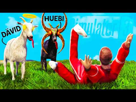 Dävid und Huebis ERSTES mal GOAT SIMULATOR!😂