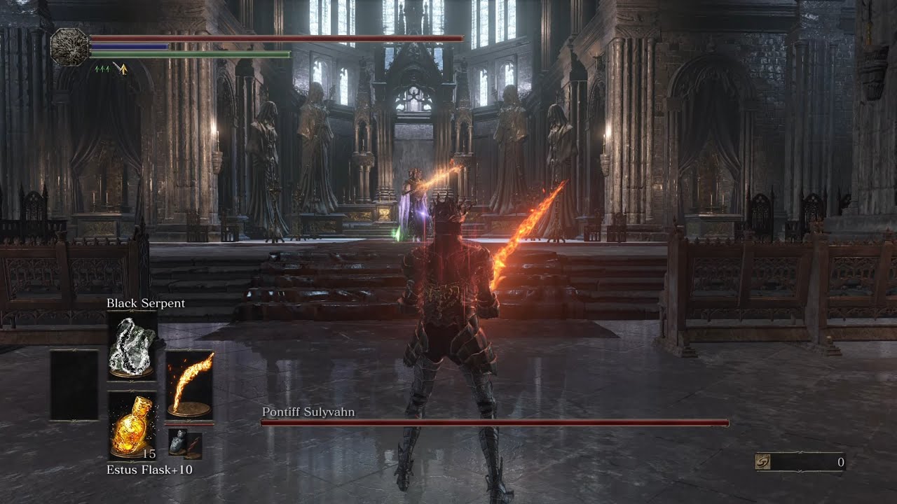 Pontiff Sulyvahn NG +4 (Demon's Scar)