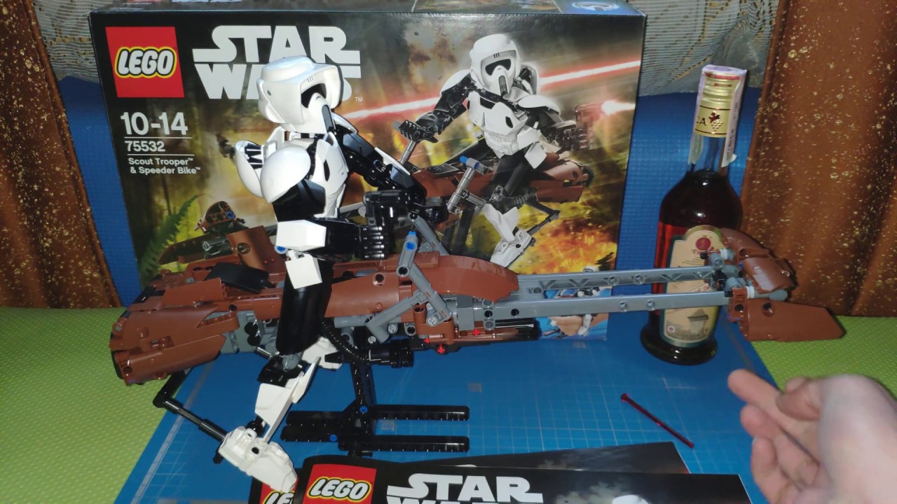Обзор LEGO® 75532 Star Wars Scout Trooper & Speeder Bike (не злоупотребляйте алкоголем)