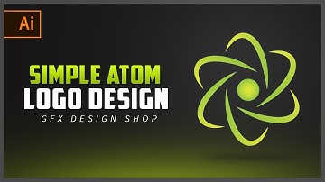 How To Design Atom Logo In Adobeillustrator | Logo Design illustrator Tutorials | GfxDesignShop