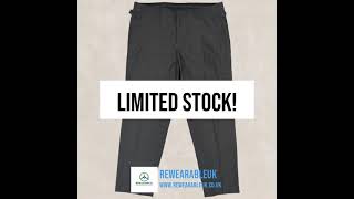 Armani Exchange Black Tailored Chino Trousers 36R Mens