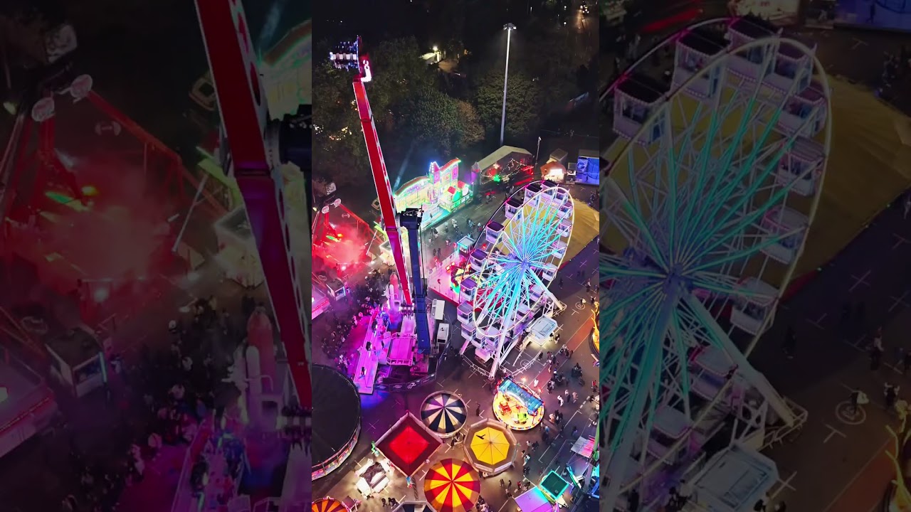 Where lights meet magic — Nottingham Goose Fair 🎡✨ 