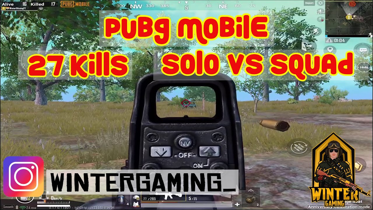 Pubg Mobile || Solo Vs Squad 27 Kills - YouTube