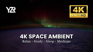 4K Space Ambient: Relaxing Music for Sleep, Study, Work, Meditation &amp; Stress Relief 🌎