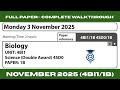 Edexcel IGCSE Biology (4BI1/1B) | NOVEMBER 2025 Paper 1B | Fully Solved with Detailed Explanation