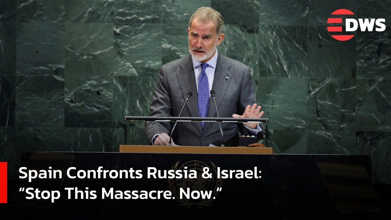 FULL SPEECH: Spain Slams Russia & Israel at UNGA: “Stop This Massacre. Now.” | AC1F