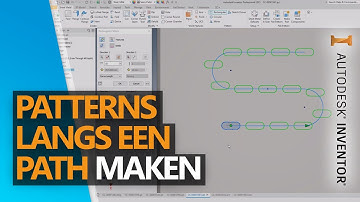 Patterns langs een pad maken in Inventor