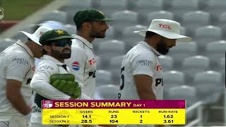 Session 1 and 2 match Hight lights 2026 Pakistan V's Westinds day 1 full Volg 