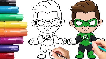 How To Draw Green Lantern | Step By Step Tutorial