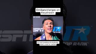 Emiliano Vargas On Keyshawn Davis being disrespectful #boxing #vargasbrothers #emilianovargas