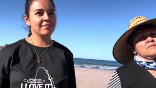 Las muchachas de Agua verde nos invitaron a su rest